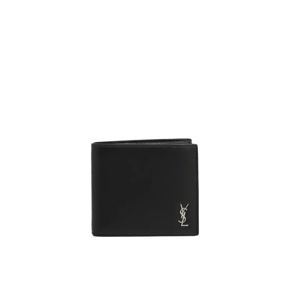 Punge & Kortholder<Saint Laurent Cassandre East/West Wallet Sort