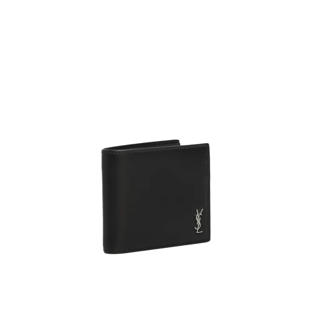 Punge & Kortholder<Saint Laurent Cassandre East/West Wallet Sort