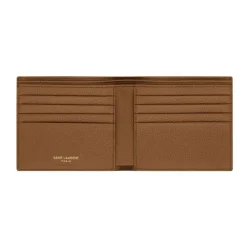 Punge & Kortholder<Saint Laurent Cassandre Shadow East/West Wallet Brun