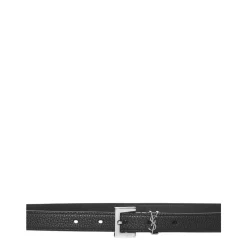 Bælter^Saint Laurent Cassandre Thin Belt Sort