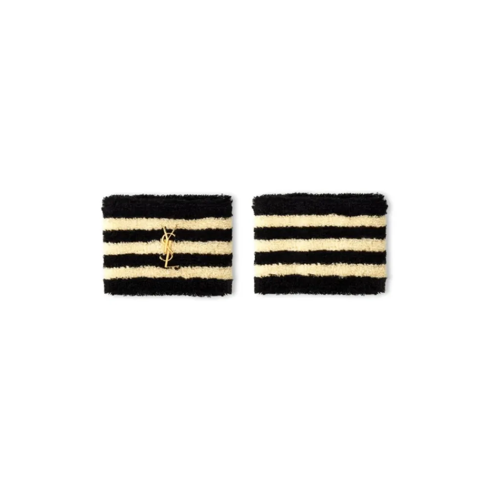 Smykker^Saint Laurent Cassandre YSL Logo Manchetter Sort