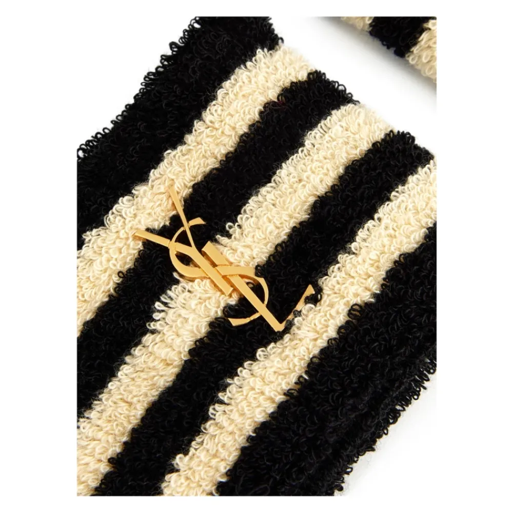 Smykker^Saint Laurent Cassandre YSL Logo Manchetter Sort