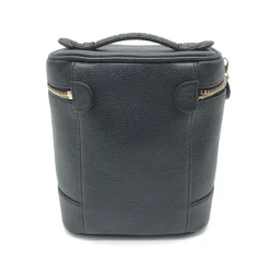 Håndtasker<Chanel Caviar Leather Vanity Håndtaske Sort