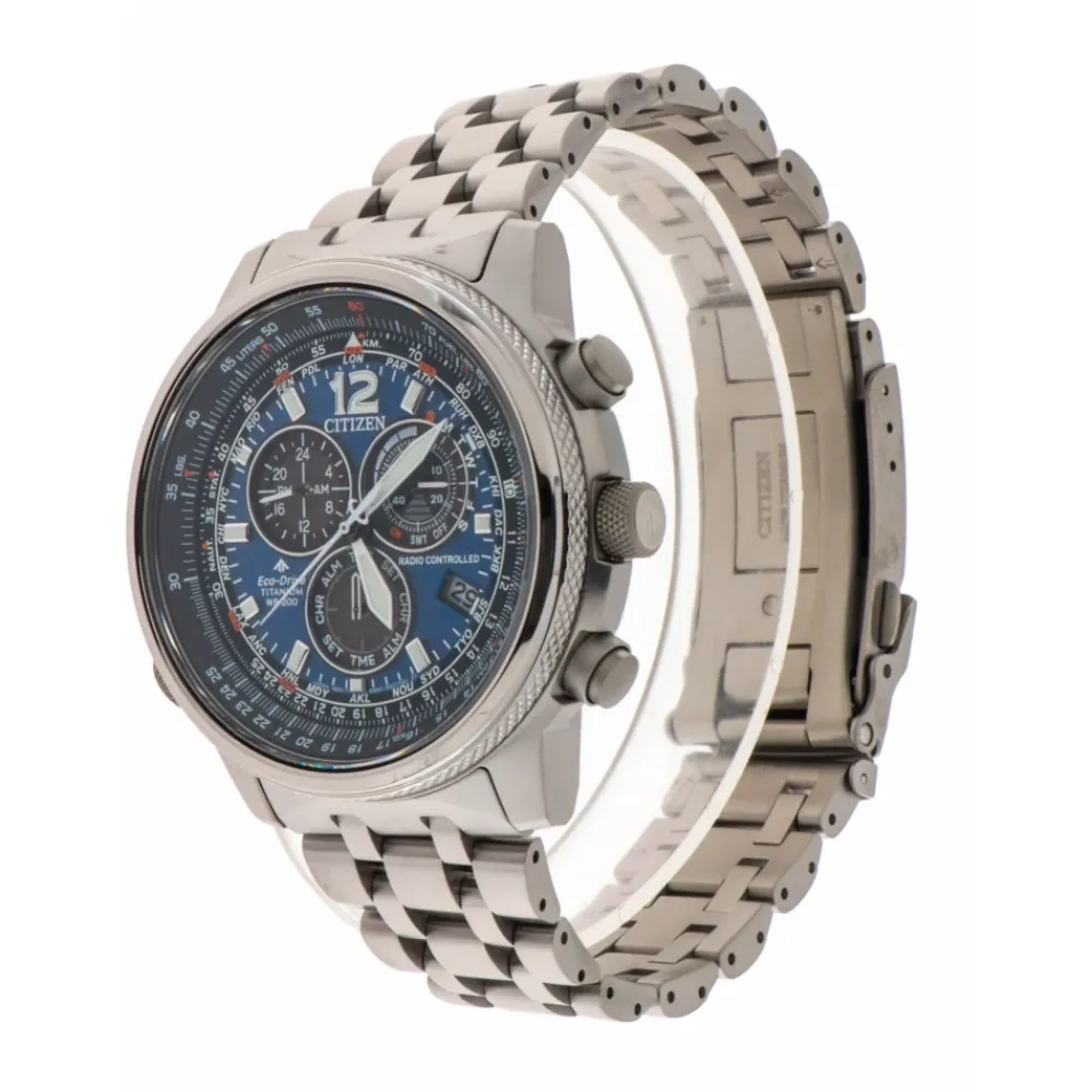 Ure^CITIZEN CB5850-80L - Crono Pilot Super Titanium Blå