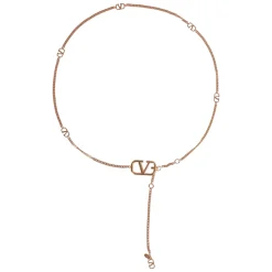Bælter|Bælter^Valentino Garavani Chain Belt Vlogo Signature Gul