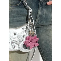 Tilbehør Til Tasker<Balenciaga Charm Nøglering Pink