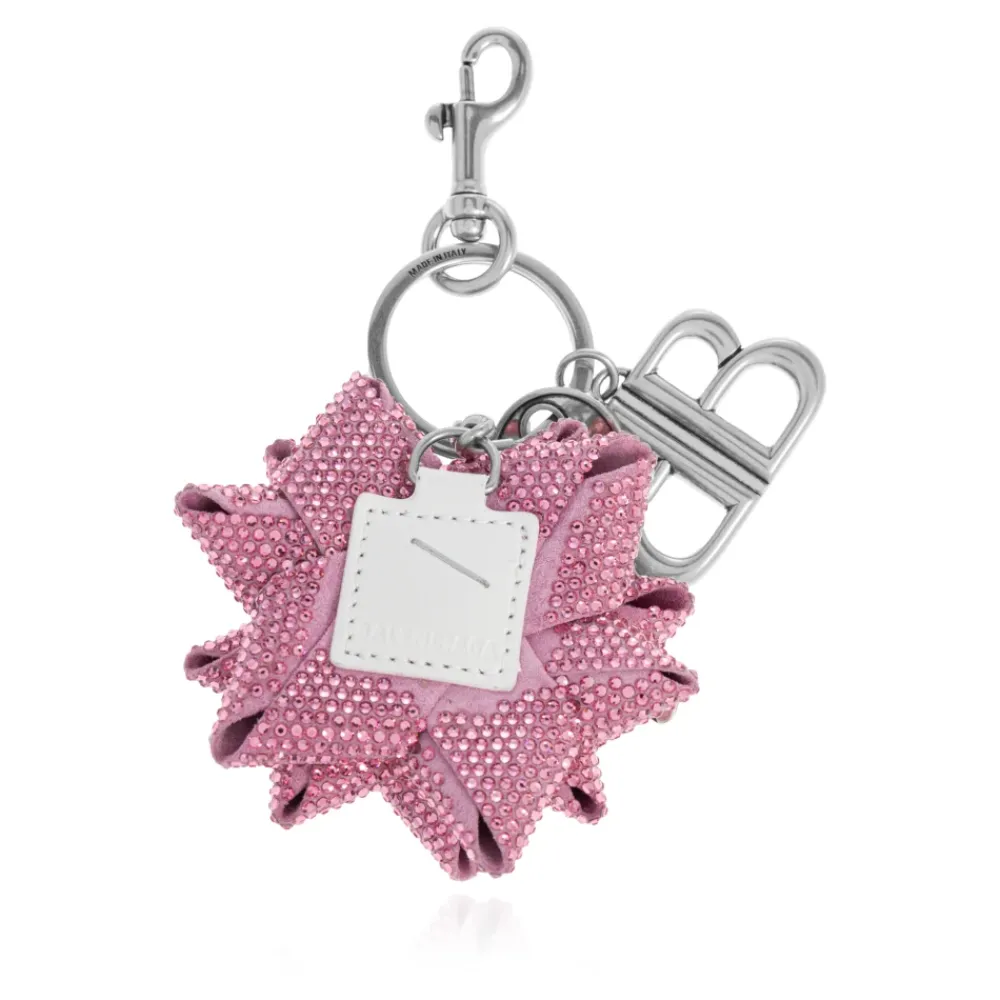Tilbehør Til Tasker<Balenciaga Charm Nøglering Pink