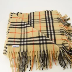 Halstørklæder Og Tørklæder<Burberry Check Cashmere Scarf Beige