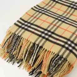 Halstørklæder Og Tørklæder<Burberry Check Cashmere Scarf Beige