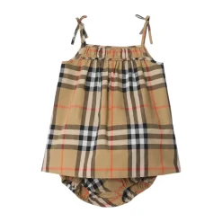 Bodystocking & Sæt<Burberry Check Cotton Dress Multifarvet