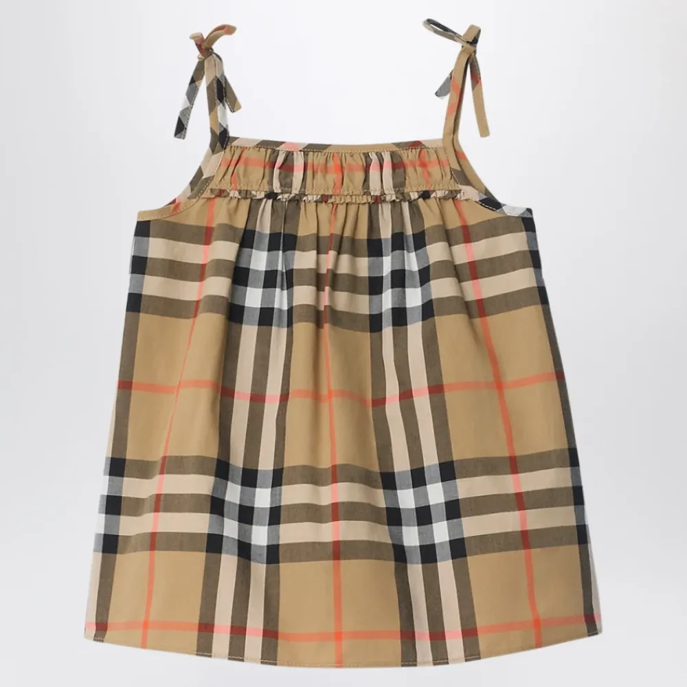 Bodystocking & Sæt<Burberry Check Cotton Dress Multifarvet
