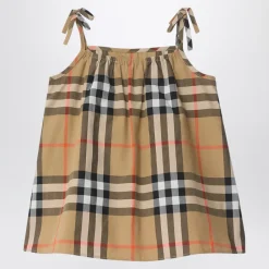 Bodystocking & Sæt<Burberry Check Cotton Dress Multifarvet