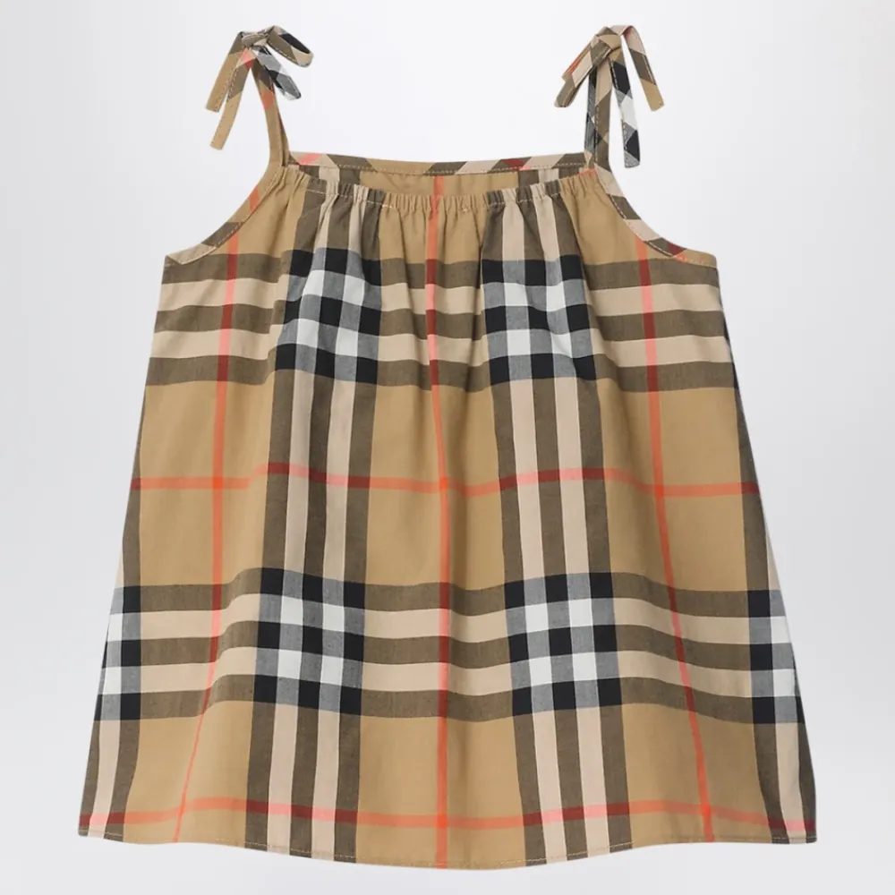 Bodystocking & Sæt<Burberry Check Cotton Dress Multifarvet