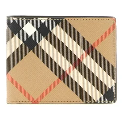 Punge & Kortholder<Burberry Check Wallet Beige