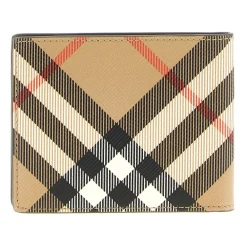 Punge & Kortholder<Burberry Check Wallet Beige