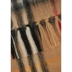 Halstørklæder Og Tørklæder|Tørklæder^Burberry Checked Mohair Wool Scarf Beige