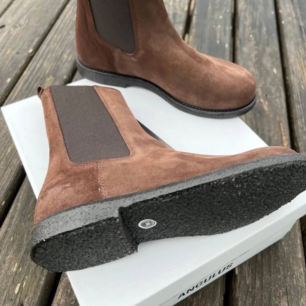 Chelsea Boots^Angulus Chelsea Boot - Ruskind Brun