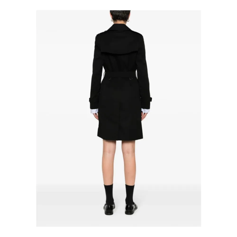 Frakker<Burberry Chelsea Cotton Trenchcoat Sort