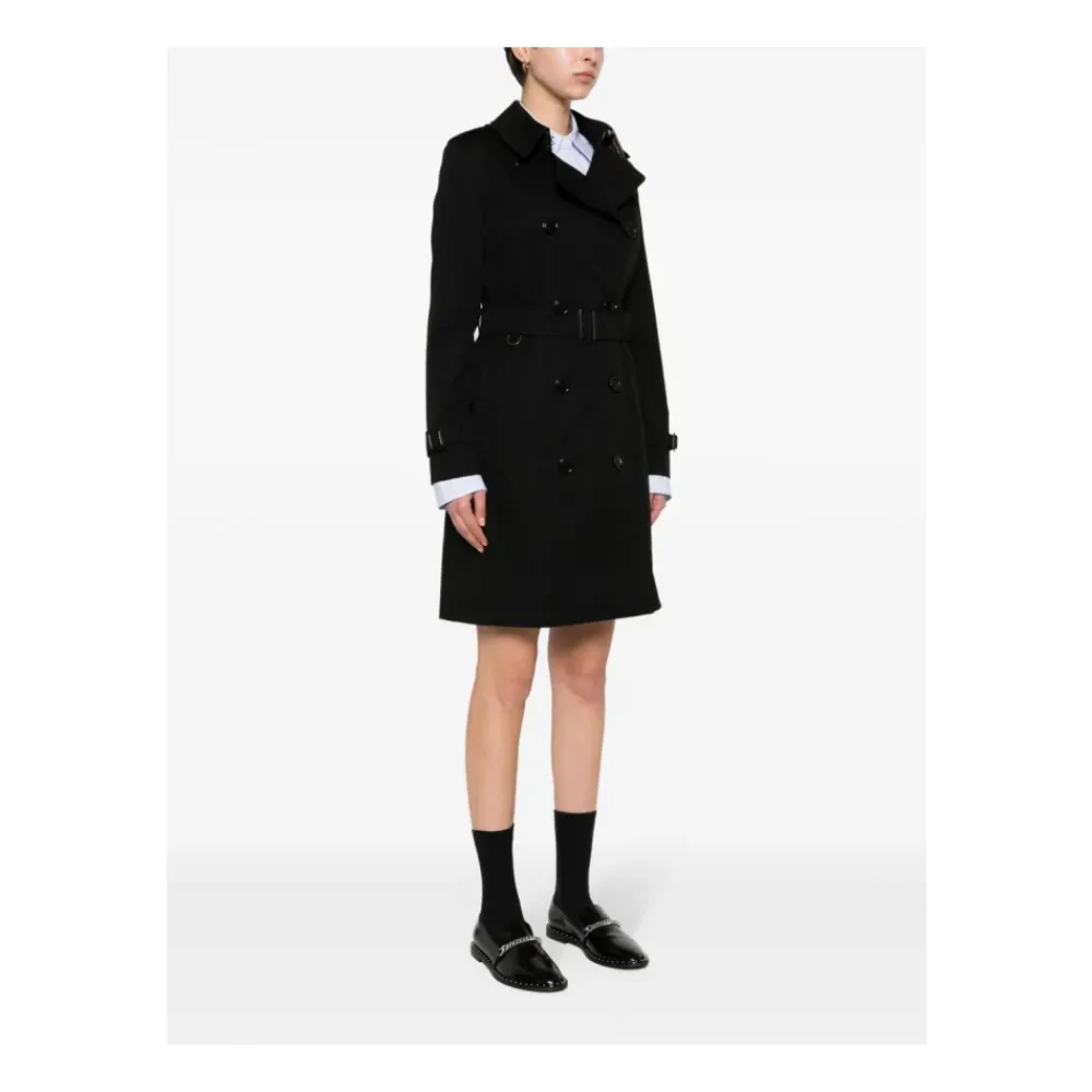 Frakker<Burberry Chelsea Cotton Trenchcoat Sort