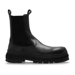Chelsea Boots^Jil Sander Chelsea Støvler med Logo Sort