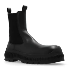 Chelsea Boots^Jil Sander Chelsea Støvler med Logo Sort