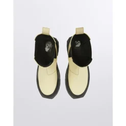 Chelsea Boots^Off White Chelsea-støvler med svampeeffekt-sål Beige