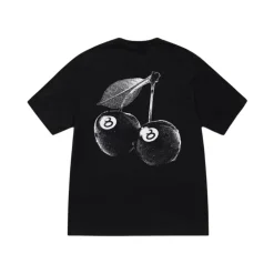T-Shirts<Stüssy Cherries Tee Streetwear Sort