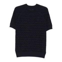 Strik<Patrizia Pepe Chevron Crew Neck Blå
