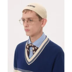 Huer, Kasketter & Hatte^Valentino Garavani Chez Valentino Beanie Beige