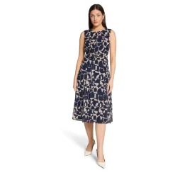 Kjoler^Betty & Co Chiffon Midikjole Blå