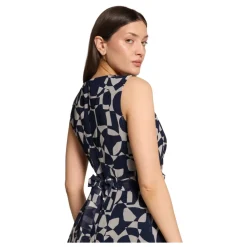 Kjoler^Betty & Co Chiffon Midikjole Blå