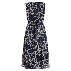 Kjoler^Betty & Co Chiffon Midikjole Blå
