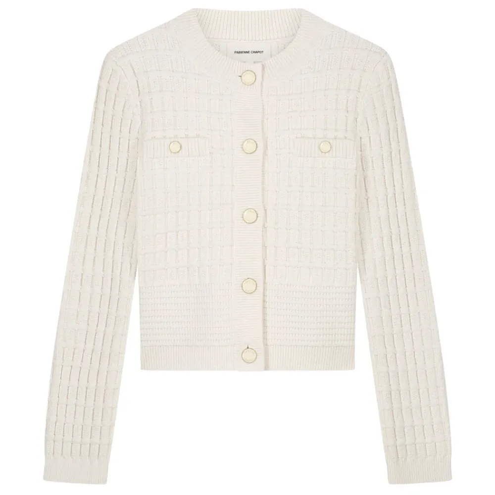 Striktrøjer & Sweatere<FABIENNE CHAPOT Chin Cardigan Beige