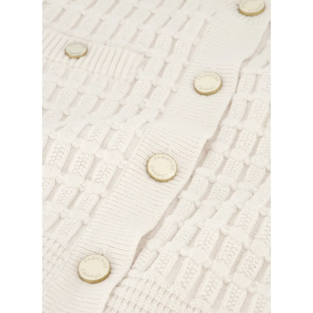 Striktrøjer & Sweatere<FABIENNE CHAPOT Chin Cardigan Beige