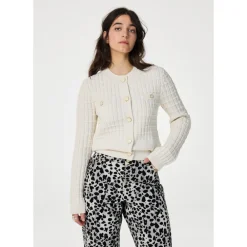 Striktrøjer & Sweatere<FABIENNE CHAPOT Chin Cardigan Beige