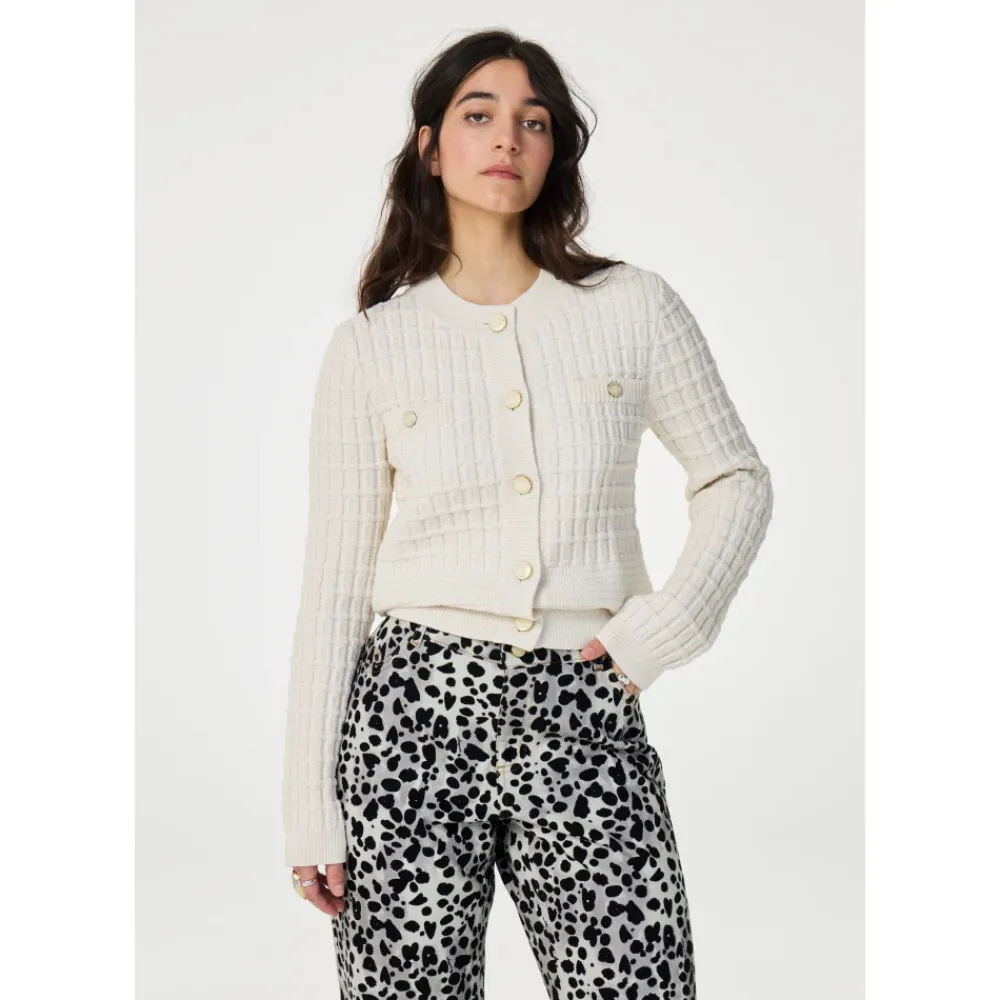 Striktrøjer & Sweatere<FABIENNE CHAPOT Chin Cardigan Beige