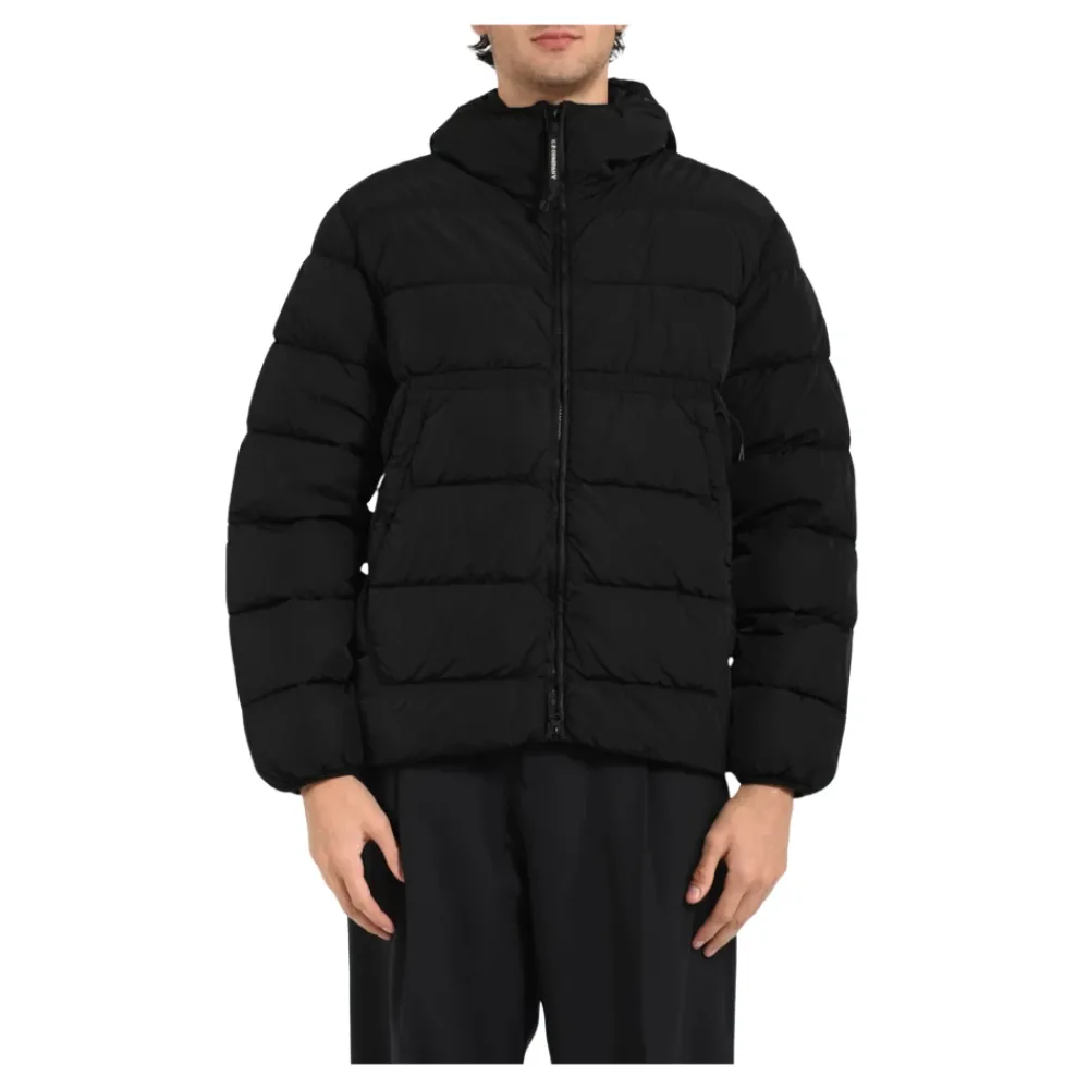Jakker<C.P. Company Chrome-R Goggle Down Jacket Sort