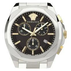 Ure<Versace Chrono Lady Rustfrit Stål Ur Grå