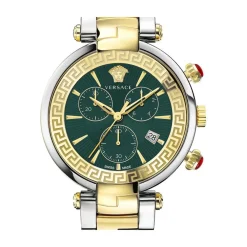 Ure<Versace Chronograph Revive Rustfrit Stål Armbåndsur Grøn