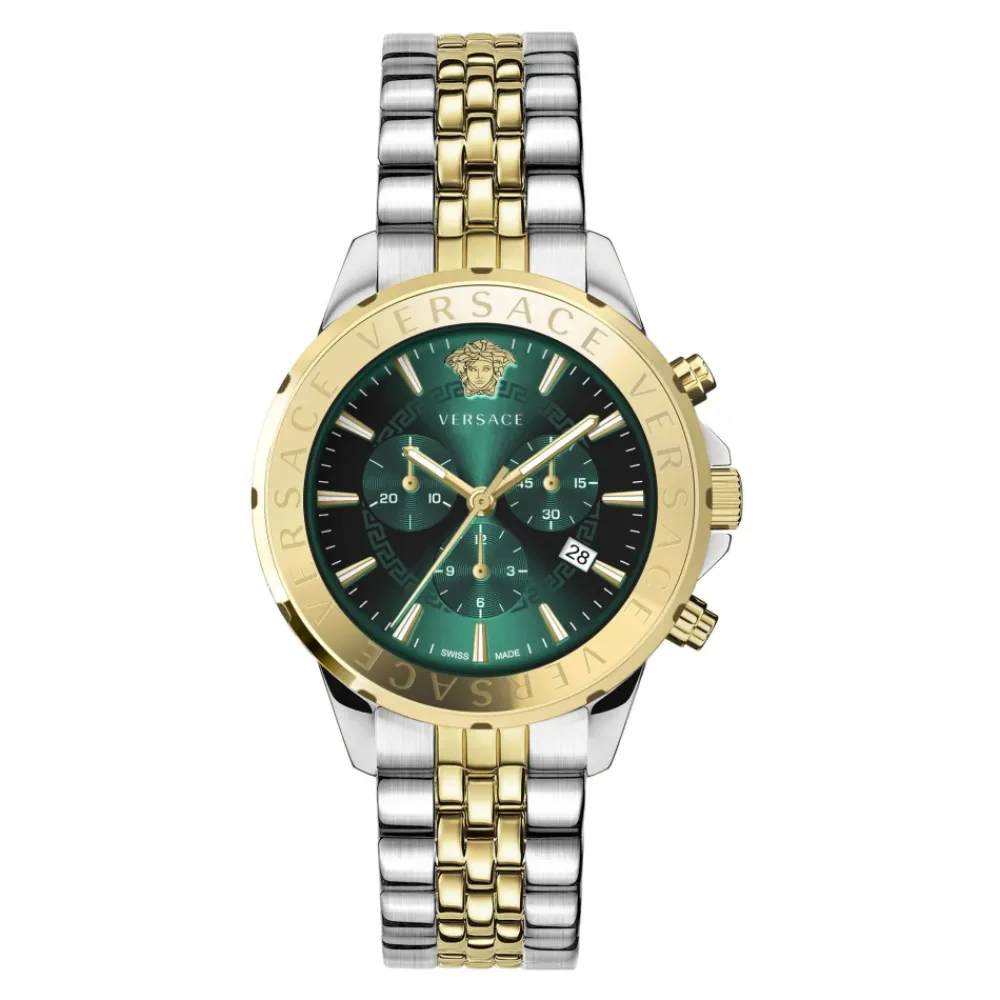 Ure<Versace Chronograph Signature 44mm VEV6020 23 Gul