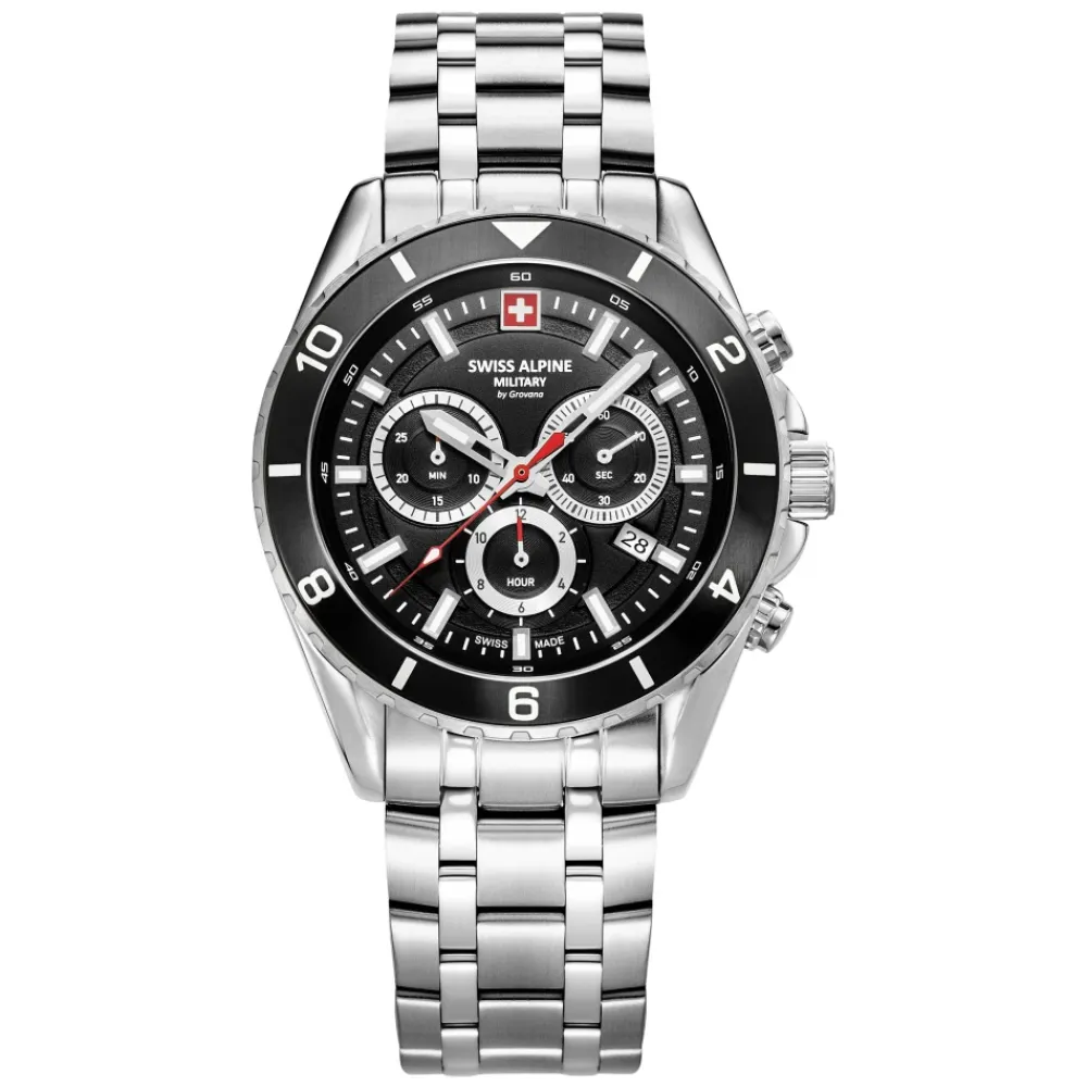 Ure^Swiss Alpine Military Chronograph Watch Sort