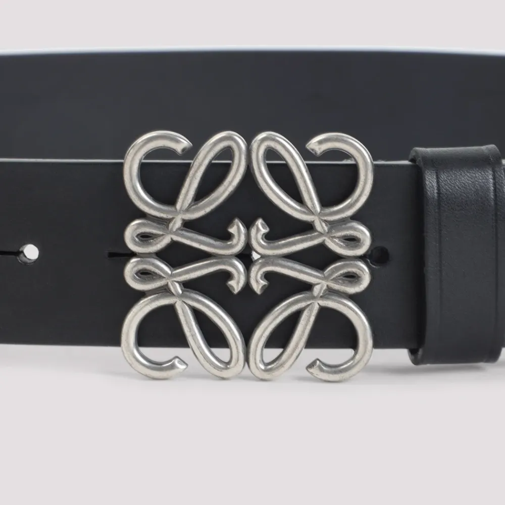 Bælter^Loewe Chunky Anagram 4Cm Bælte Sort