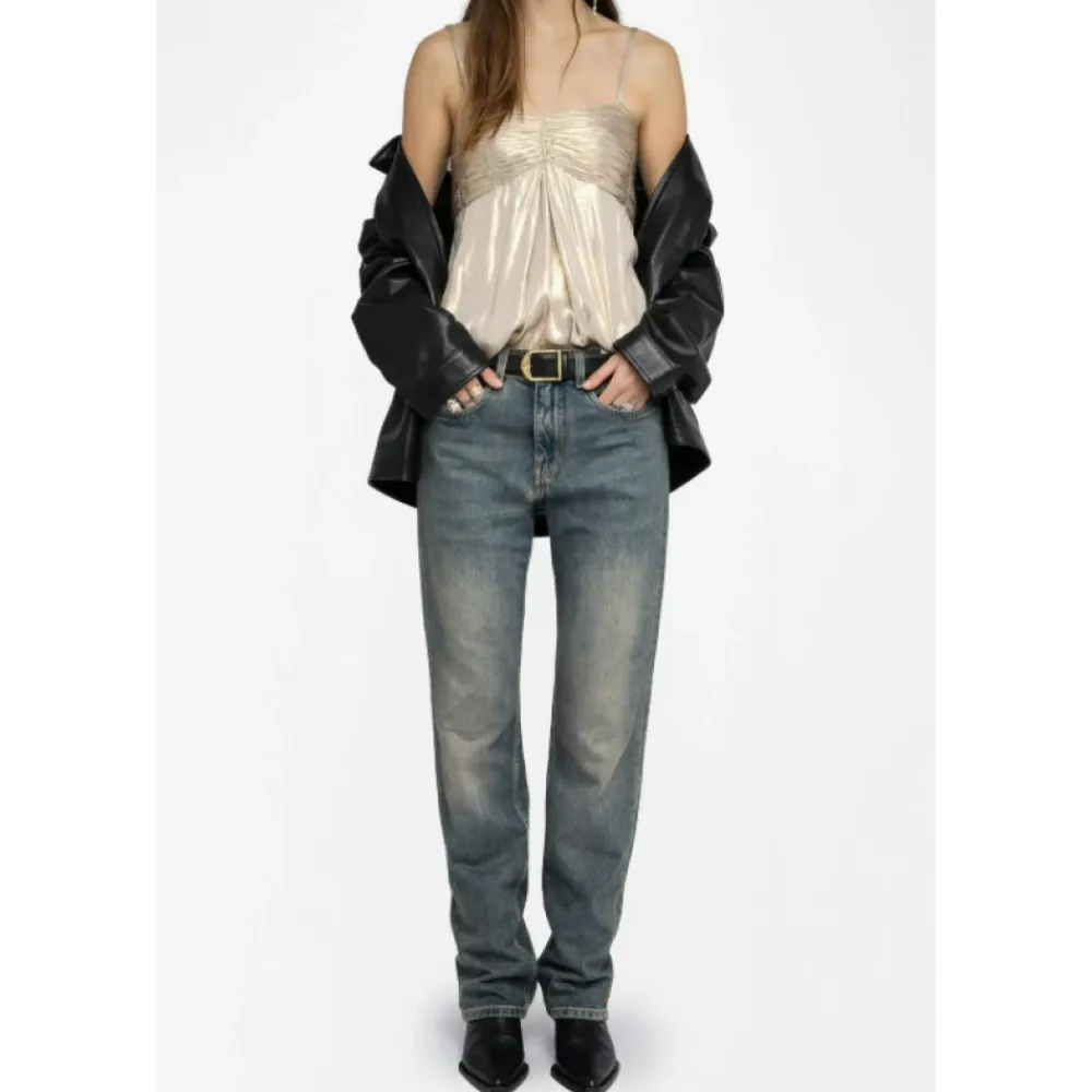 Bluser & Skjorter<Zadig & Voltaire Cippie Satin Camisole Gul