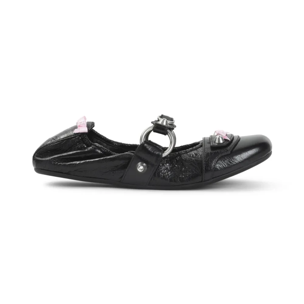 Ballerina Sko<Balenciaga City Flat L005 Sandaler Sort