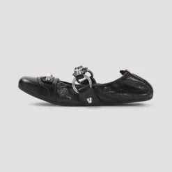 Ballerina Sko<Balenciaga City Flat L005 Sandaler Sort
