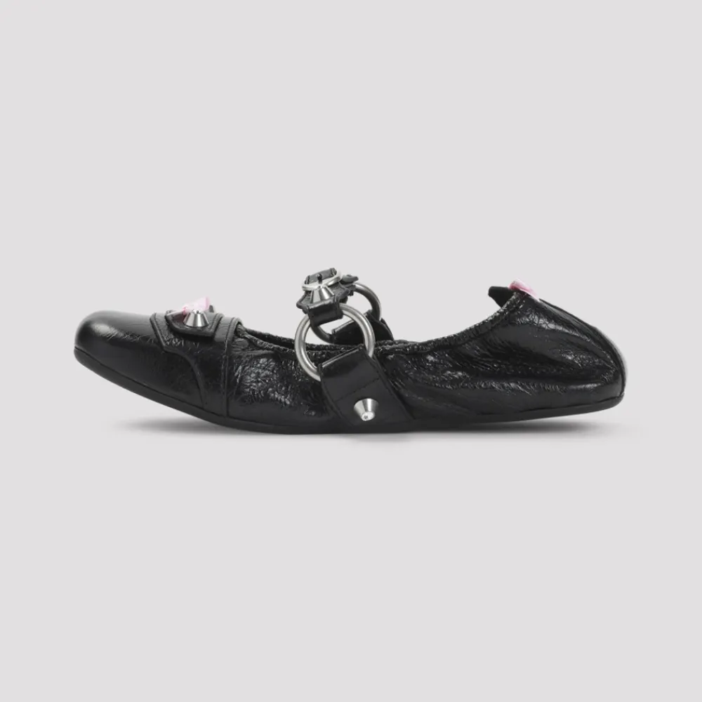 Ballerina Sko<Balenciaga City Flat L005 Sandaler Sort
