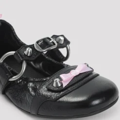 Ballerina Sko<Balenciaga City Flat L005 Sandaler Sort