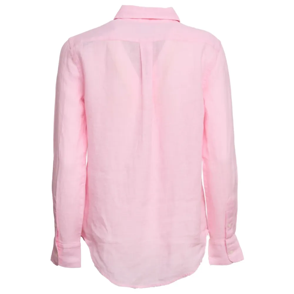 Bluser & Skjorter<Polo Ralph Lauren Classic Long Sleeve Button Front Shirt Pink