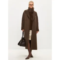 Frakker^Cesare Gaspari Classic Luxe Lang Frakke Rosie Brun