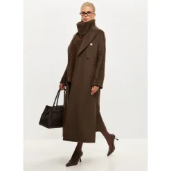Frakker^Cesare Gaspari Classic Luxe Lang Frakke Rosie Brun